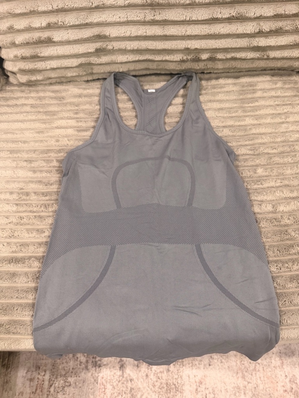 lululemon athletica Gray Racerback Tank Top